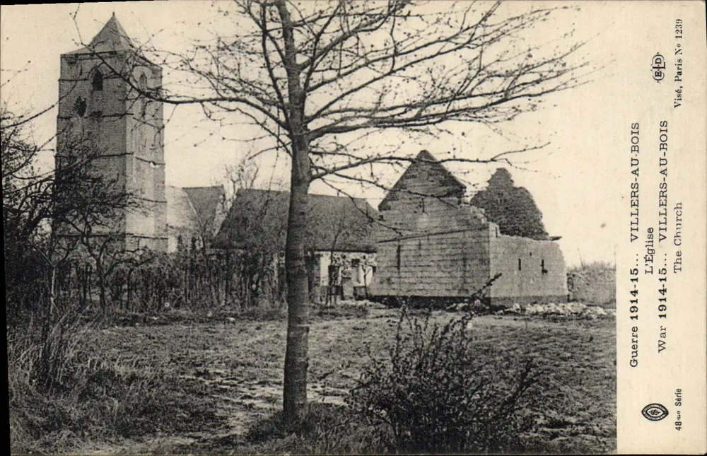 Villers-au-Bois — Die Kirche — (BID) Paris, Serie 1239 - Vorderseite
