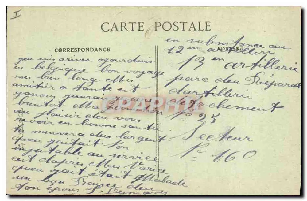 Ypres — Les Halles Market — Guerra 1914-17 - Verso