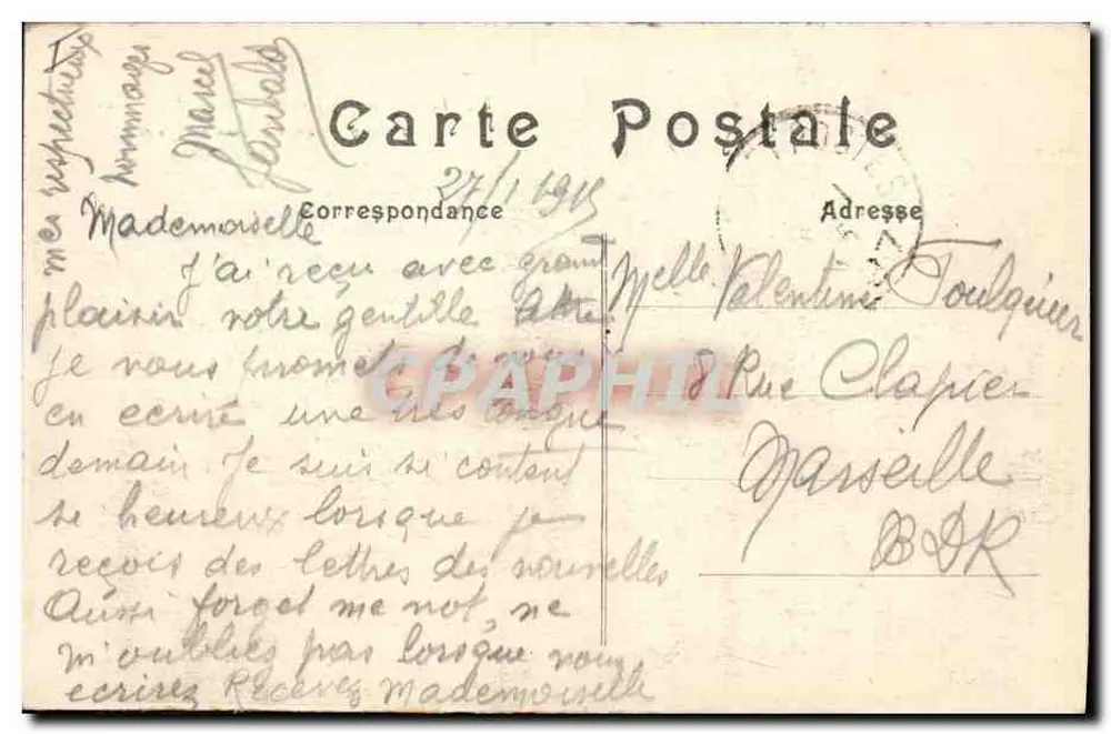 Etrepy — O Castelo do Lado Leste — Batalha da Marne (6 ao 12 de Setembro de 1914) — Editor Salik Bizer - Verso