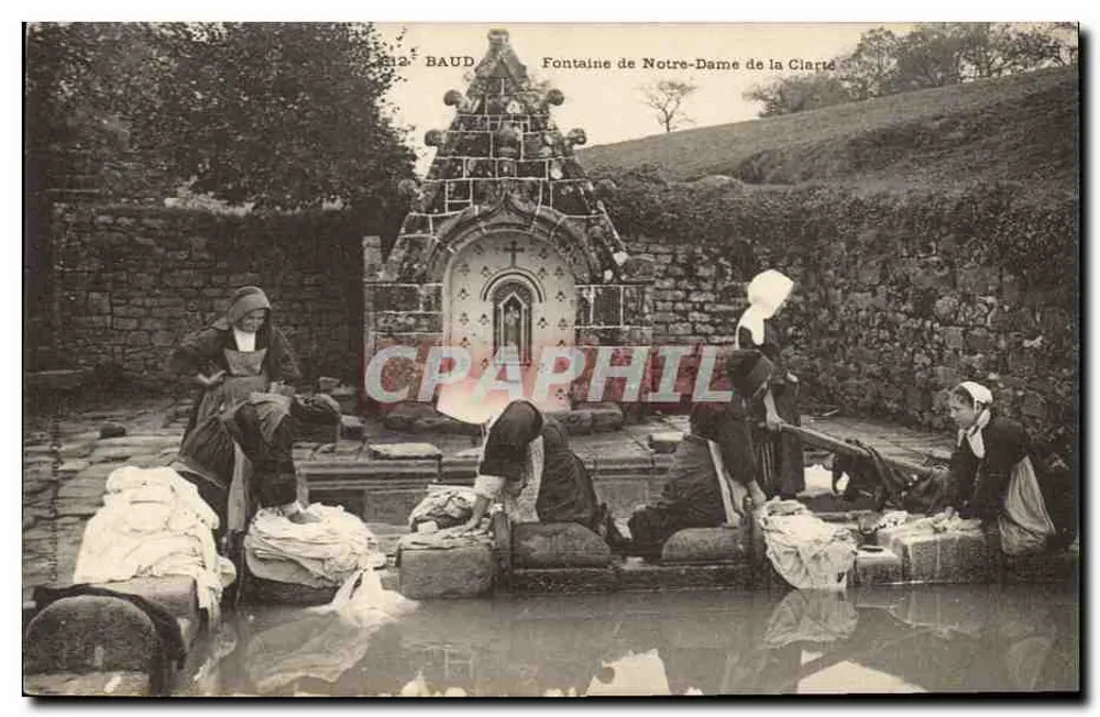 Fontaine de Notre-Dame de la Clarté — Baud — Verlag Baud n°12 - Vorderseite