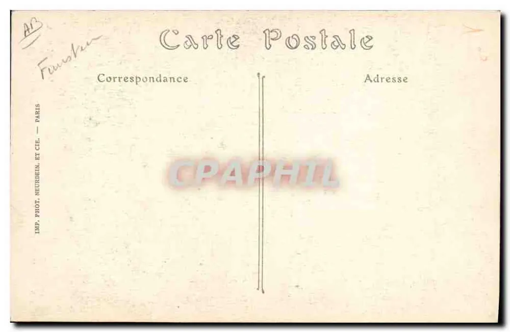 Morlaix — Alte Wasserträgerin, die ihre Pfeife raucht — V. Merlaix, n° 225 - Rückseite
