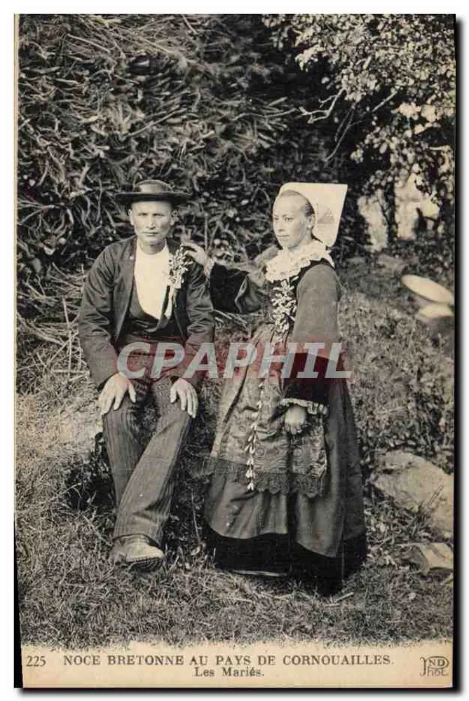 Bretonische Hochzeit im Land der Cornouailles — Die Brautpaar — JND Frères - Vorderseite