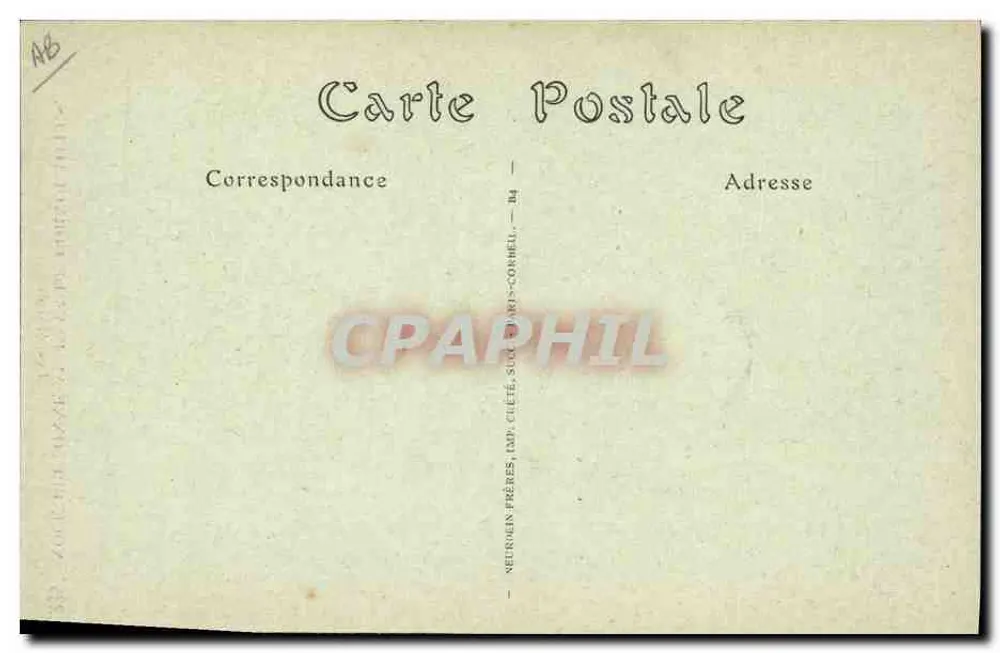 Bretonische Hochzeit im Land der Cornouailles — Die Brautpaar — JND Frères - Rückseite