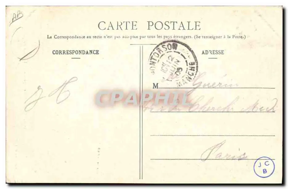 Coiffes de Bretagne - La Doloise — Coleção H. L. M. — n° 1151 - Verso
