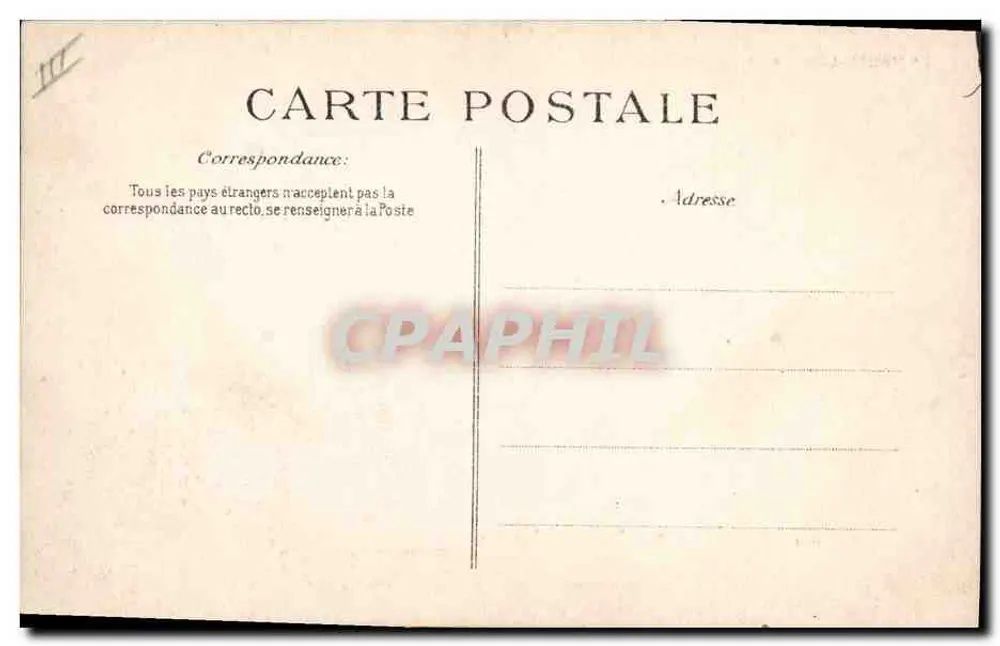 Bourrée d'Avergne — A pitoresca Alta Loire — Editor VD, n° 1197 - Verso