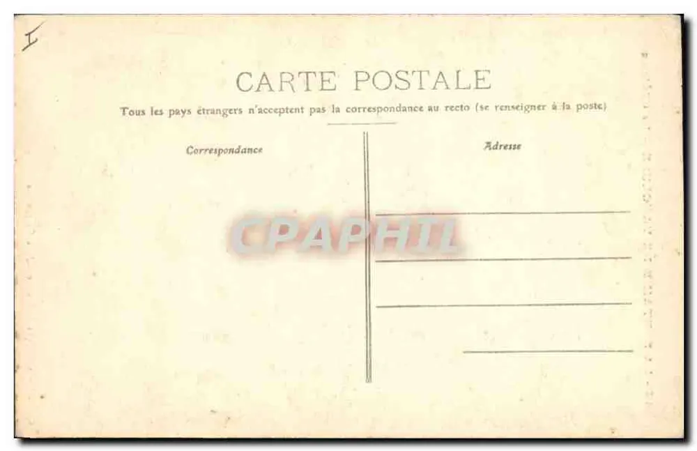 A Fontaine de Vaucluse — O Castelo — Coleção artística J. Brun e Cie, em Carpentras - Verso
