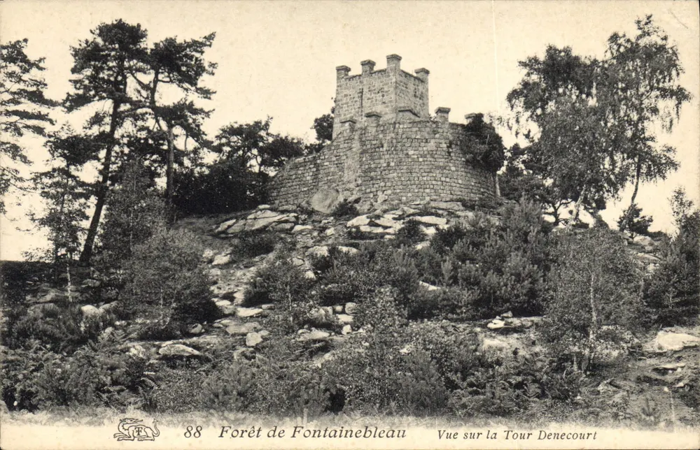 Forêt de Fontainebleau — Vue sur la Tour Denecourt — unbekannter Verlag, Nr. 88 - Vorderseite