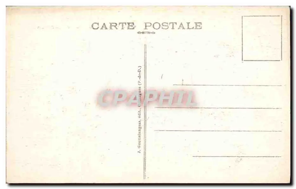 Castelo de Murols — Ruínas de um castelo fortificado na Auvergne — J. Goutiellanges, editor (P.-de-D.) - Verso