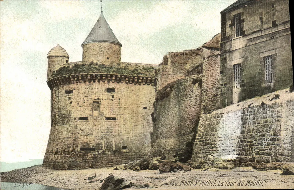Mont Saint-Michel — Die Mühlen-Turm — Veröffentlicht für Chocolat-Louit - Vorderseite