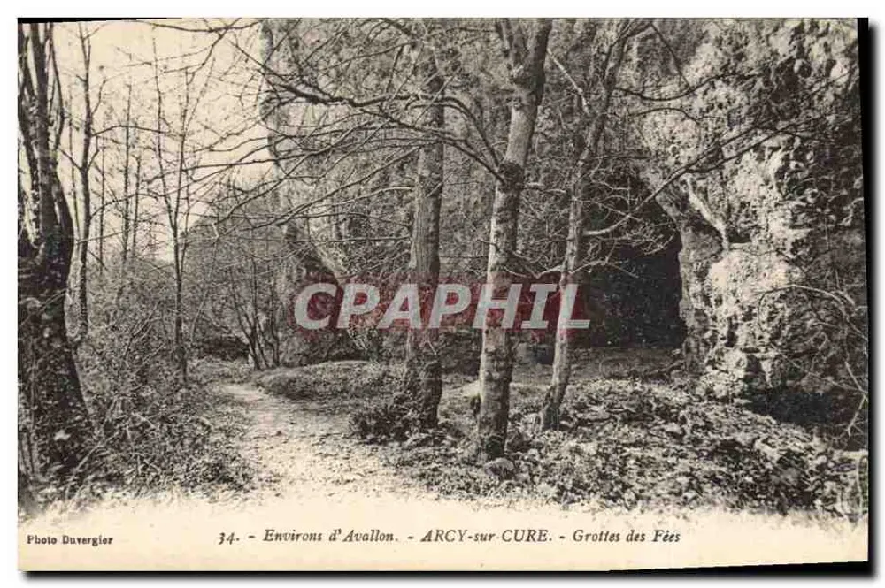 Arcy-sur-Cure - Grottes des Fées — Photo Duvergier, n°34 - Vorderseite