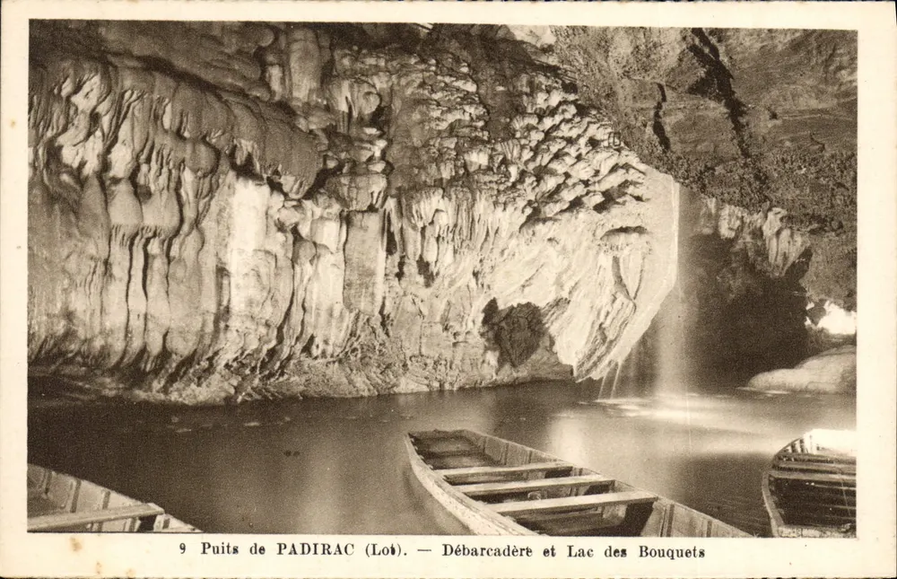 Puits de PADIRAC (Lot) — Dock und See der Bouquets — Phototypie-Hélio-Française - Vorderseite