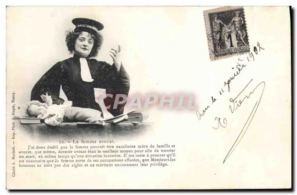 Die Anwältin — Serie 12 — Chiché A. Morinot, Nancy - Vorderseite