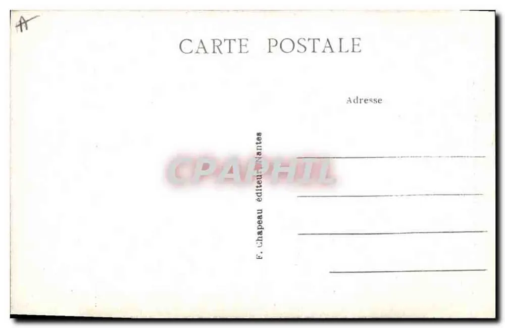 Casados do Bourg de Batz (Loire-Inf.) — traje tradicional — F. Chapeau, Nantes, n°77 - Verso