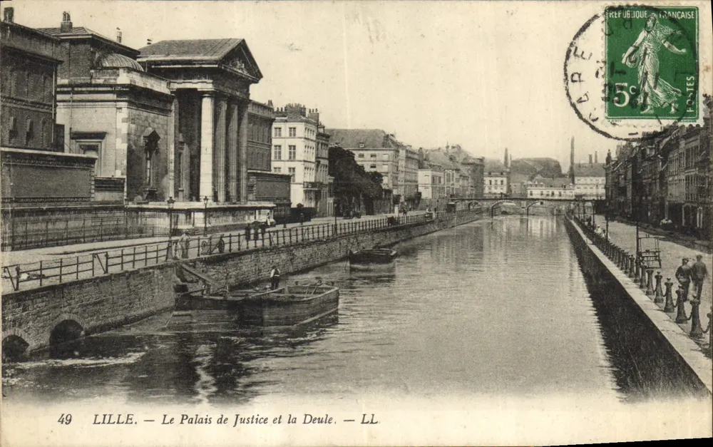 LILLE — O Palácio de Justiça e a Deule — LL - Frente