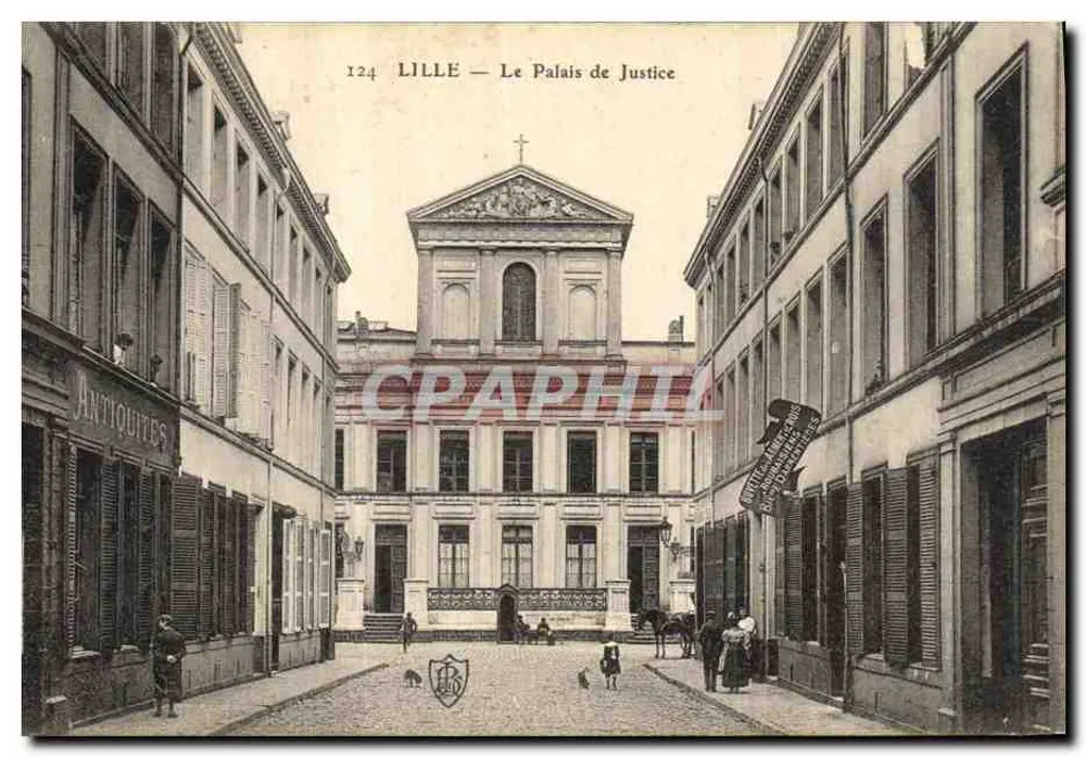 LILLE — O Palácio de Justiça — editor Antiquités, n° 124 - Frente