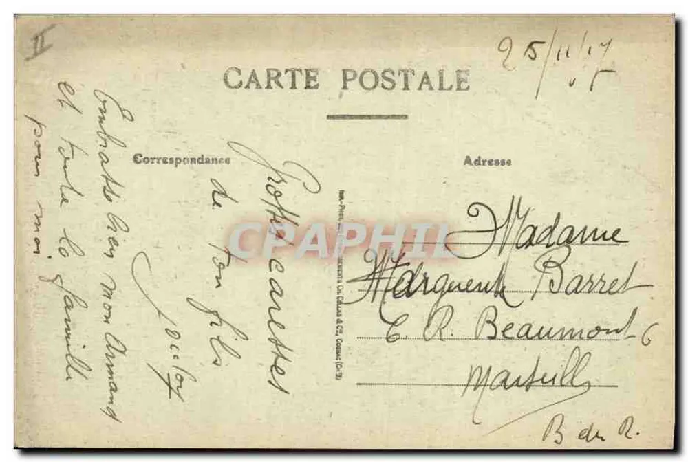 LURE — El Tribunal, Estatua Delseaux — Edición de la Maison Bleue, en Lure - Reverso
