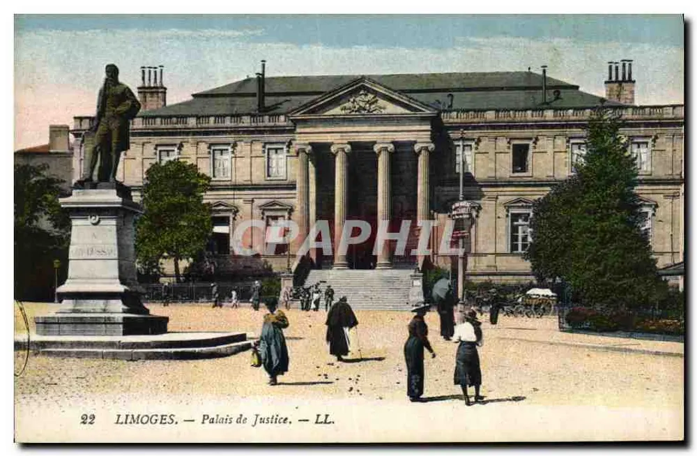 Limoges — Palácio de Justiça — LL. — N° 22 - Frente