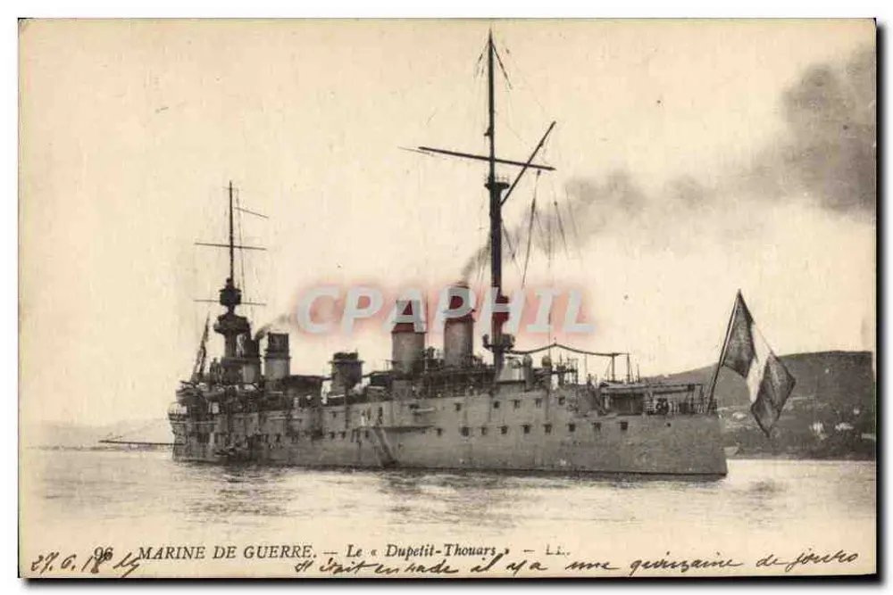 O « Dupetit-Thouars » — cruzador de guerra francês — Marinha de Guerra, n° 96 - Frente