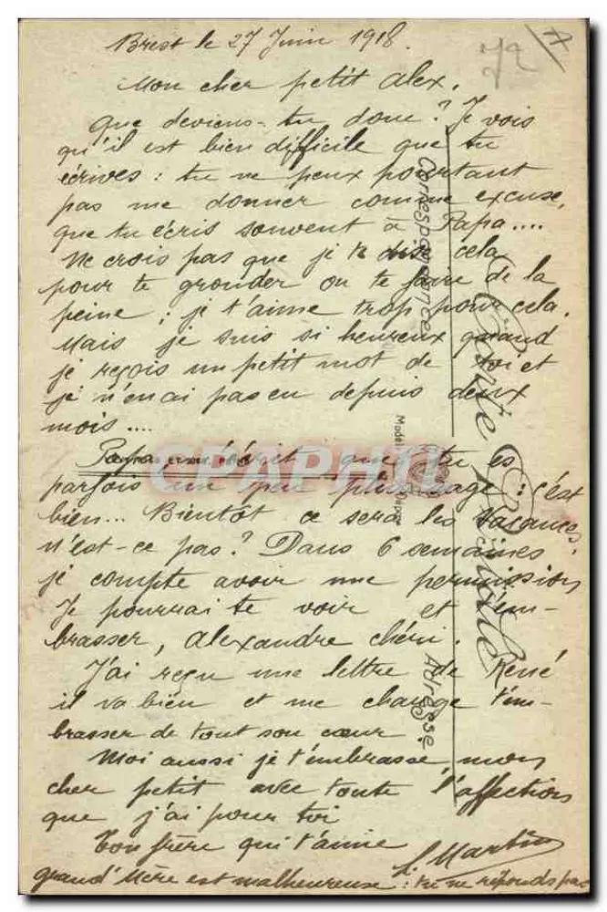 O « Dupetit-Thouars » — cruzador de guerra francês — Marinha de Guerra, n° 96 - Verso