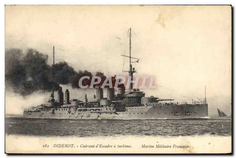 DIDEROT - Turbinenpanzerkreuzer — Französische Marine - Vorderseite