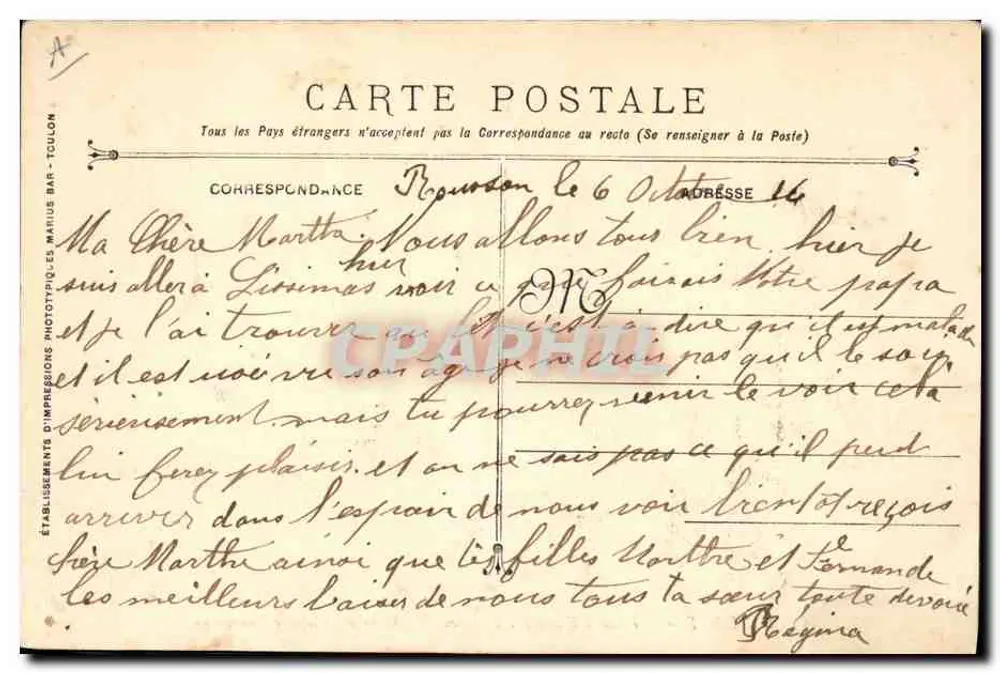 DIDEROT - Turbinenpanzerkreuzer — Französische Marine - Rückseite