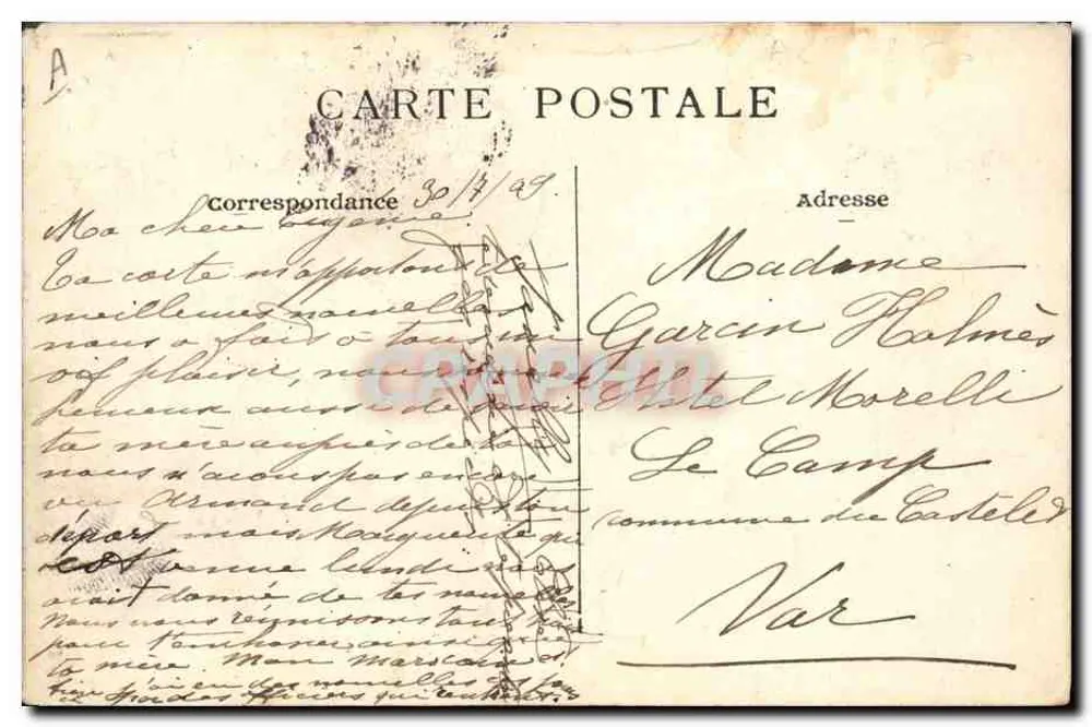 Das "Dupuy-de-Lôme" — Kriegsgeleitschiff — J. Griser, phot. Alger - Rückseite