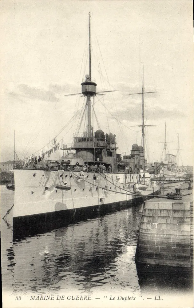 Le Dupleix — Marinha de guerra — LL. - Frente