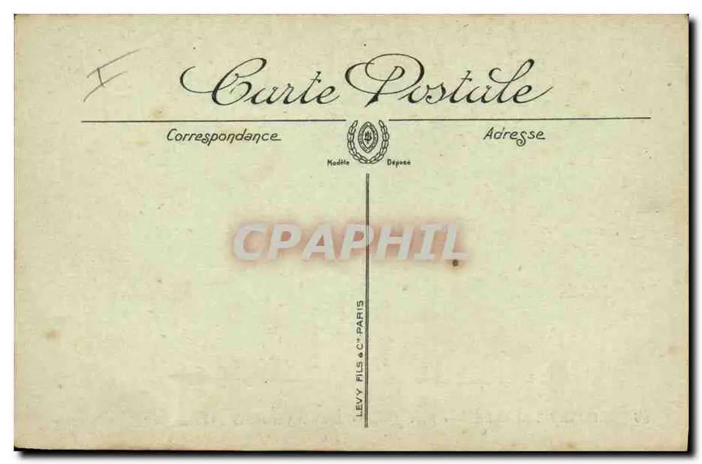 Marine — « Edgar-Quinet », Panzerkreuzer der 1. Klasse — LL. — Verlag Levy & Cie, Paris - Rückseite