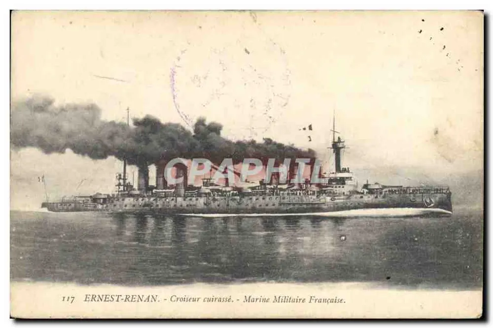 Panzerkreuzer Ernest-Renán — Französische Marine — n°117 - Vorderseite