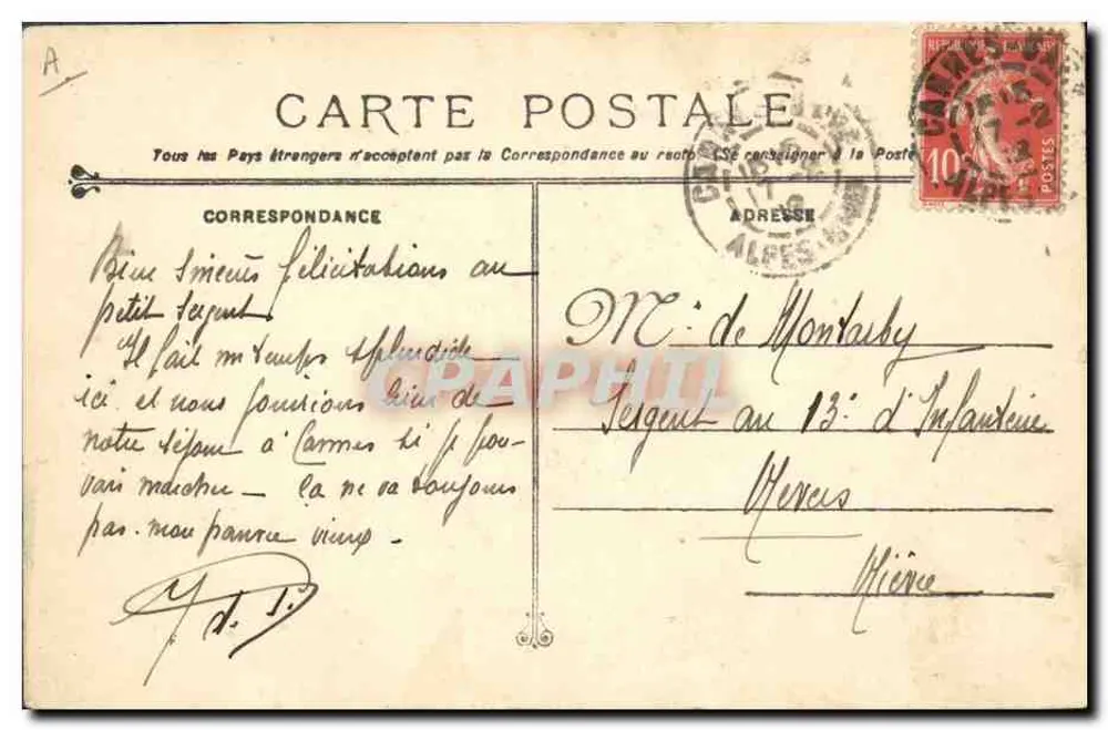 Panzerkreuzer Edgar Quinet — Französische Marine — Nr. 115 - Rückseite