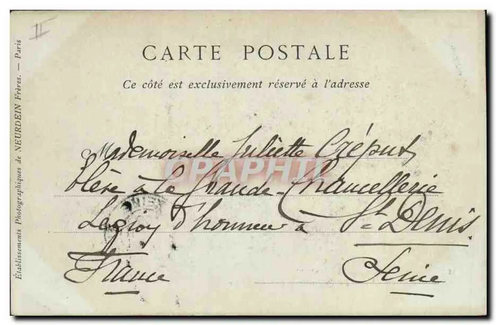 Oran — Die Präfektur & Place Kléber — Sammlung ND Phot - Rückseite
