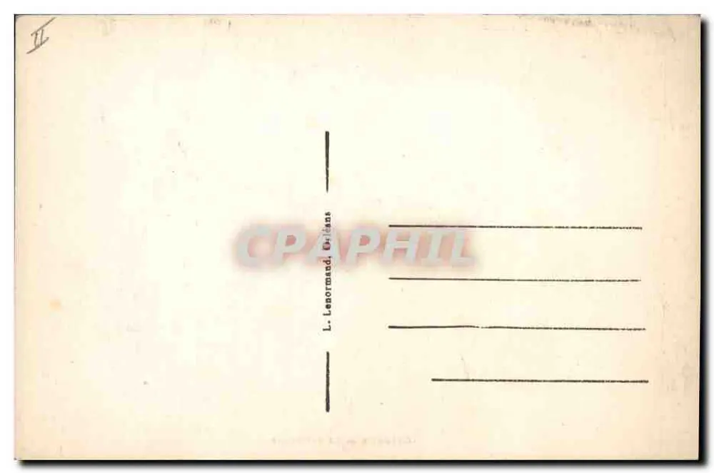 Orléans — A Prefeitura — L. Lenormand, Orléans - Verso