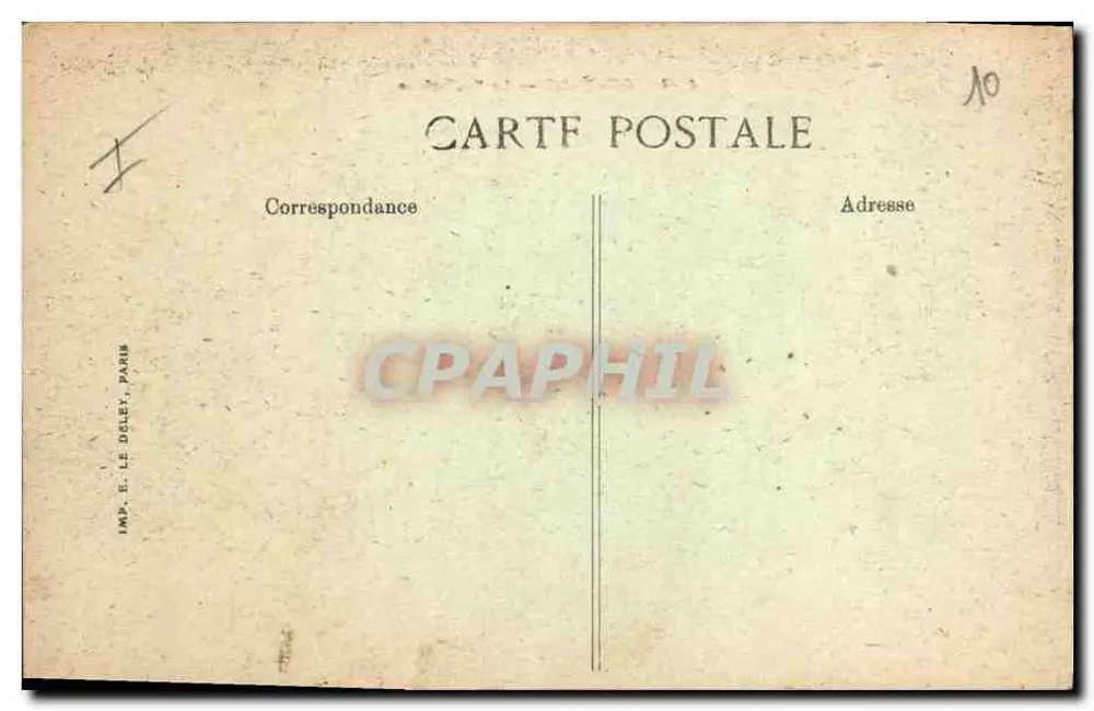 Orléans — A Prefeitura — Editor Le Deley, n° 4604 - Verso