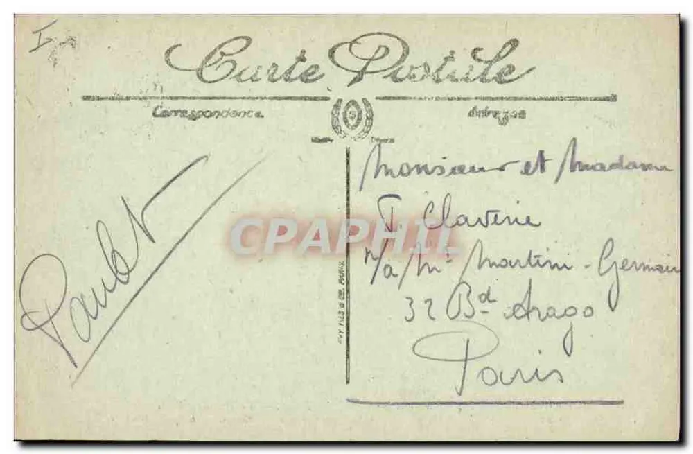 Reims — Ruínas da Grande Guerra — Rue de l'Étape — Visé Paris n° 553 - Verso