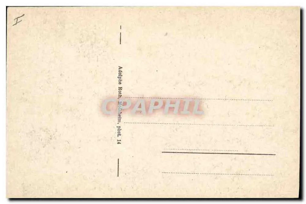 Reichsackerkopf in Richtung Tal von Munster — Typische Schützengraben — Adolphe Roth, Wolheim, plot 14 - Rückseite