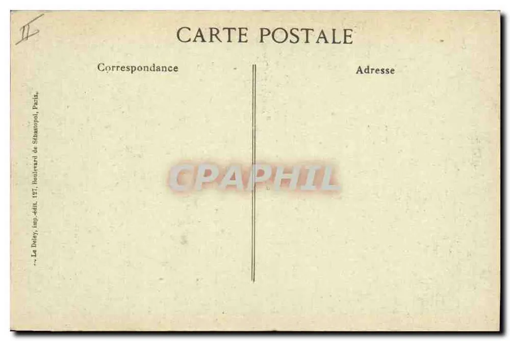 Peronne — Die Ruinen — Rückzug der Deutschen — Visé, Paris N° 1615 - Rückseite