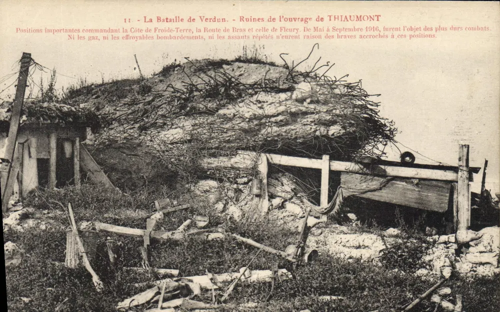 Ruinen der Befestigung Thiaumont — Verdun — Serie 11 - Vorderseite