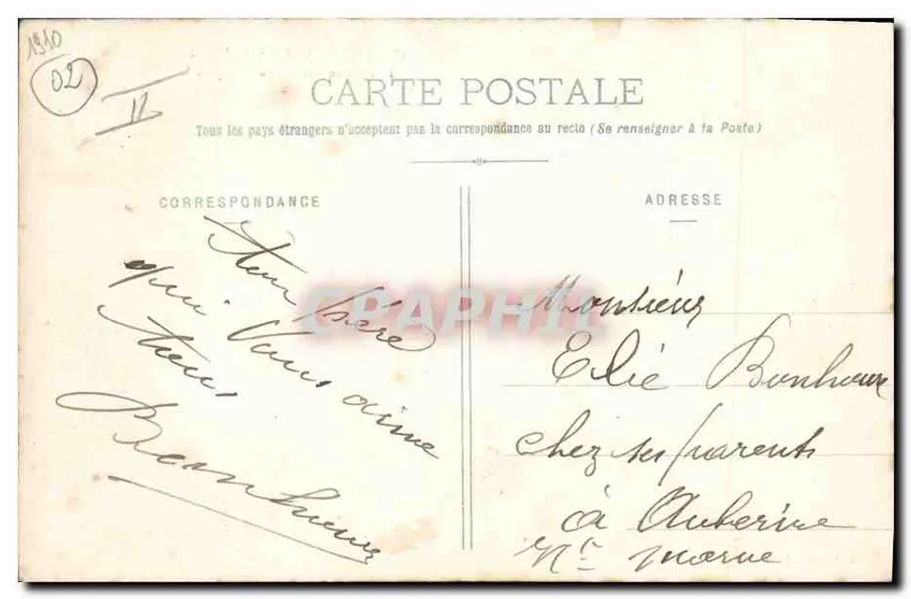 Laon - Das Palais de Justice, Wohnsitz der ehemaligen Bischöfe — D. G., Verlag, Laon, Nr. 28 - Rückseite