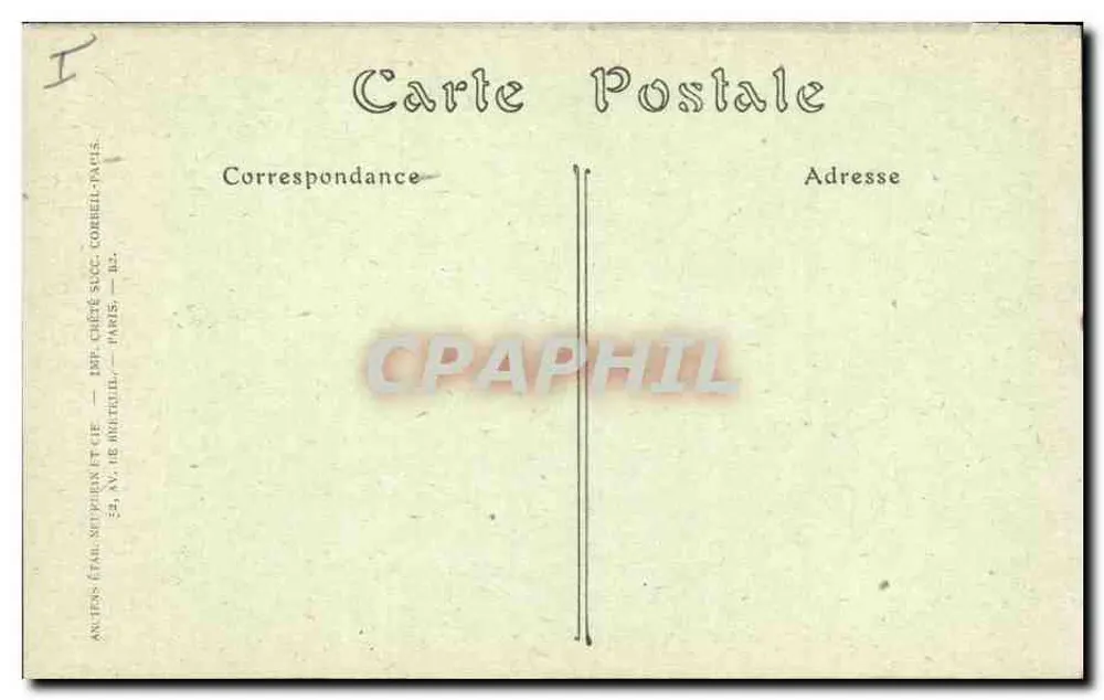 Laon — Die Säulenreihe des Gerichtsgebäudes — Verlag J.H. Corbeil - Rückseite