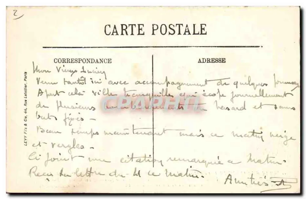 Il crimine di Reims — Nuova facciata del Palazzo di Giustizia — bombardata dai Tedeschi 1914-1915 — Vise Paris n° 103 — Orléans M. Laverogne, Reims - Verso
