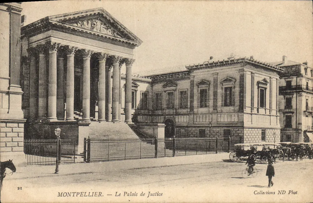 Montpellier — O Palácio de Justiça — Coleções ND Phot - Frente