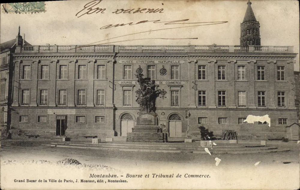 Montauban - Bourse et Tribunal de Commerce — éditeur J. Montaut, Montauban - Vorderseite