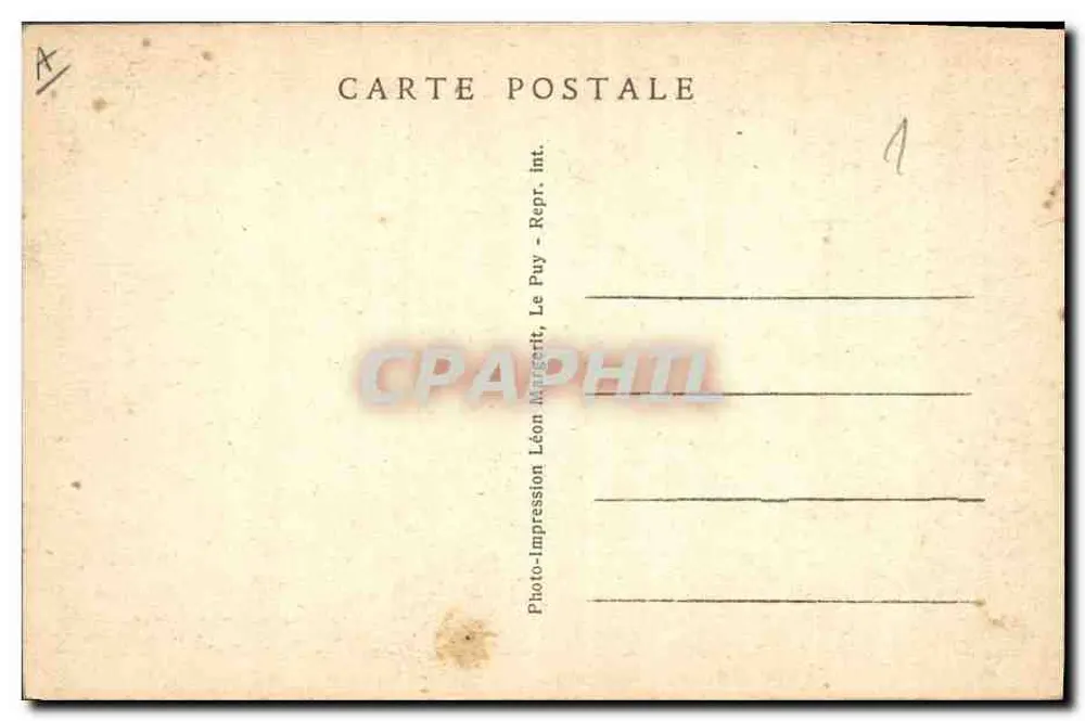 Une bourrée sur la place publique — Les Scènes Villageoises — Léon Margerit, n°1610 - Verso