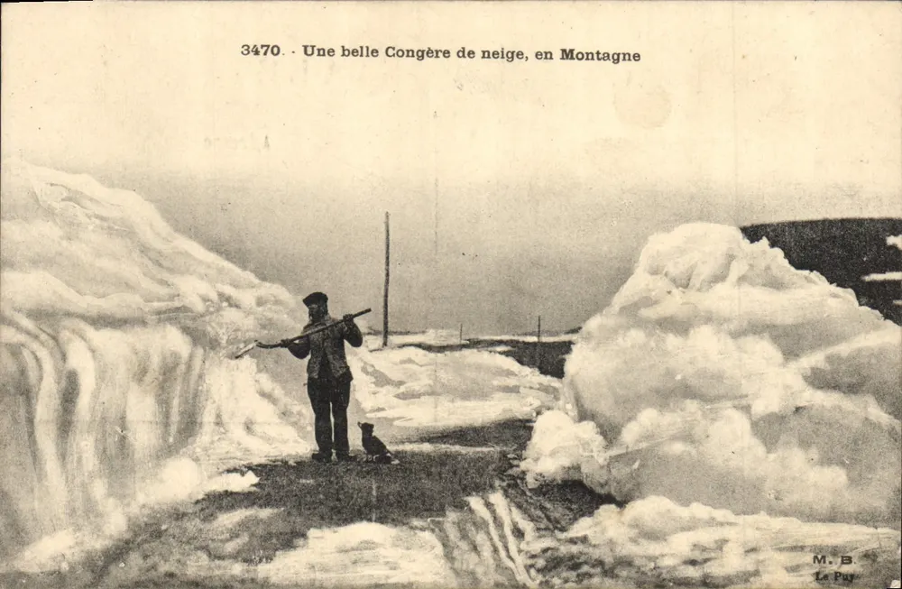Schneesturm in den Bergen — M.B. Le Puy, n° 3470 - Vorderseite