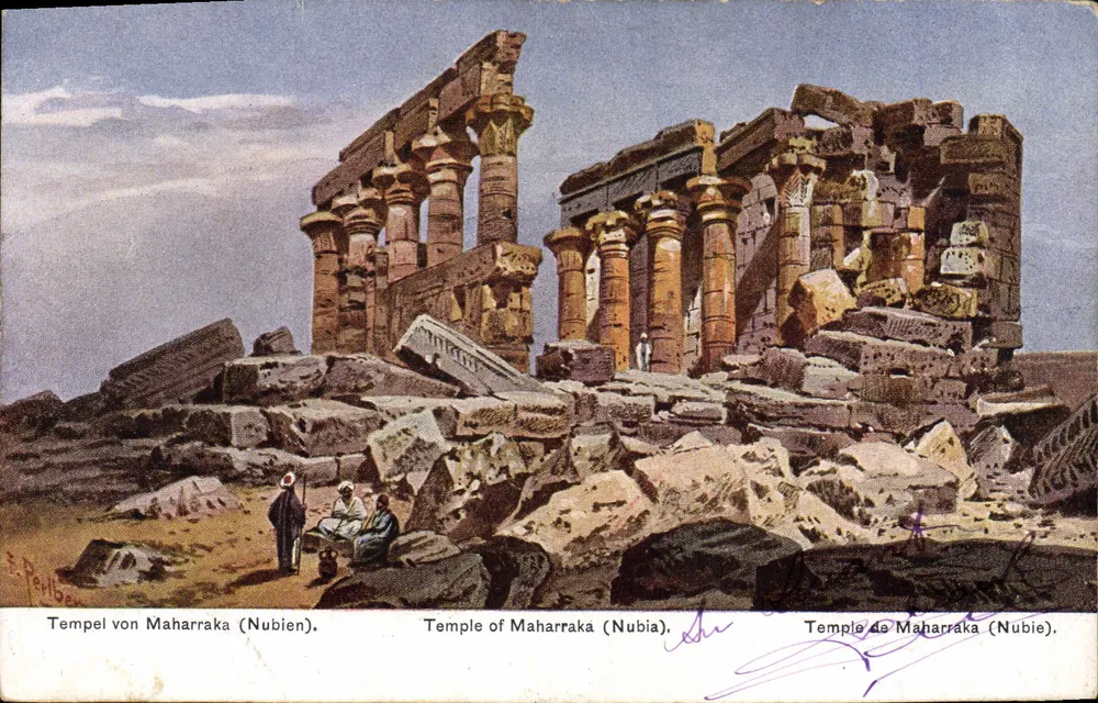 Tempel von Maharraka (Nubien) — Verlag E. Perba, Serie 775 - Vorderseite