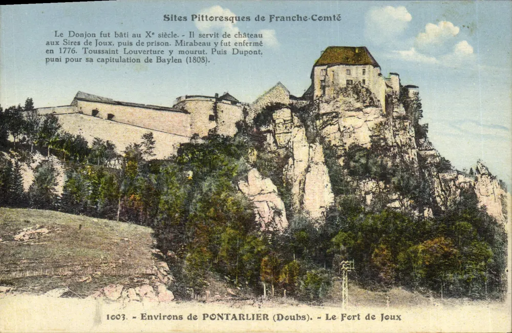 Das Schloss Joux — Landschaften der Franche-Comté — Editions C. Bénoist, Nr. 1003 - Vorderseite