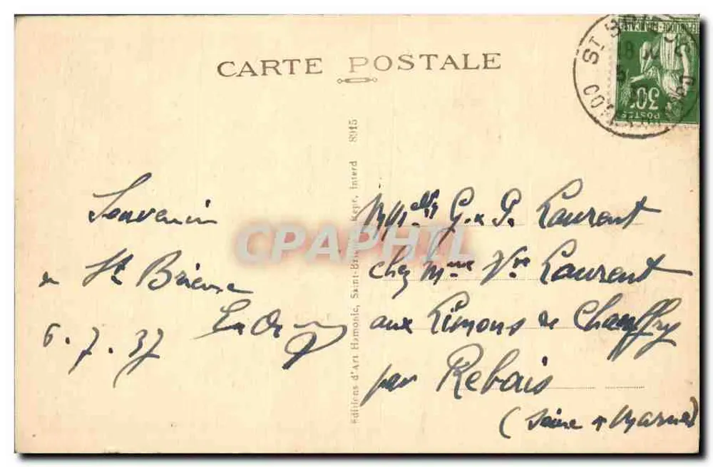 Saint-Brieuc - Torre de Cesson — Amgury - Verso
