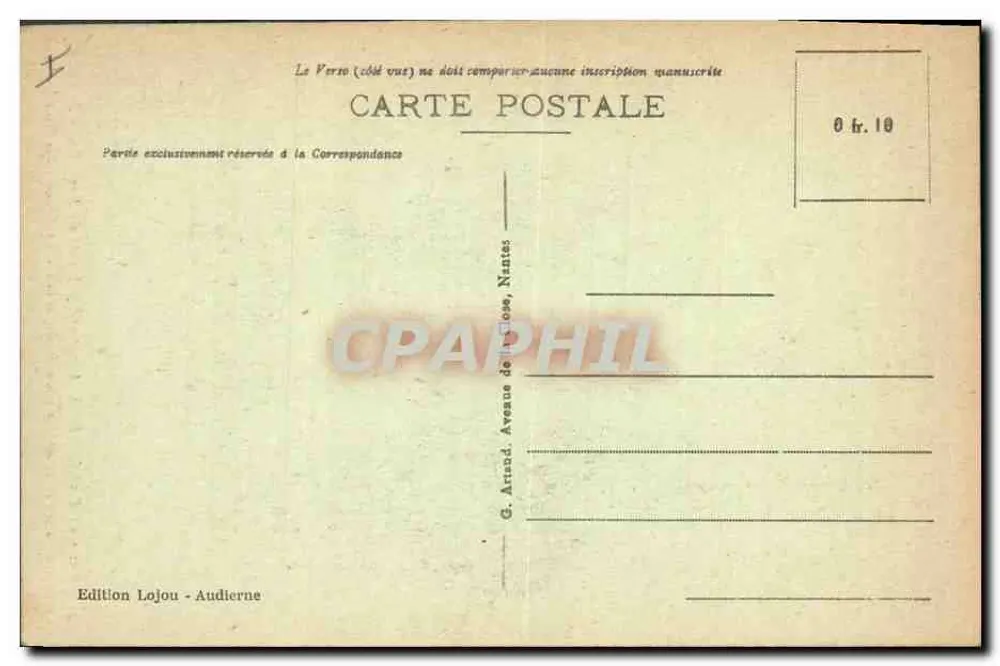 Ansicht von Audierne (Finistère) — Pointe du Raz — Enfer de Plogoff — Höhle, die die Pointe du Raz durchquert - Rückseite