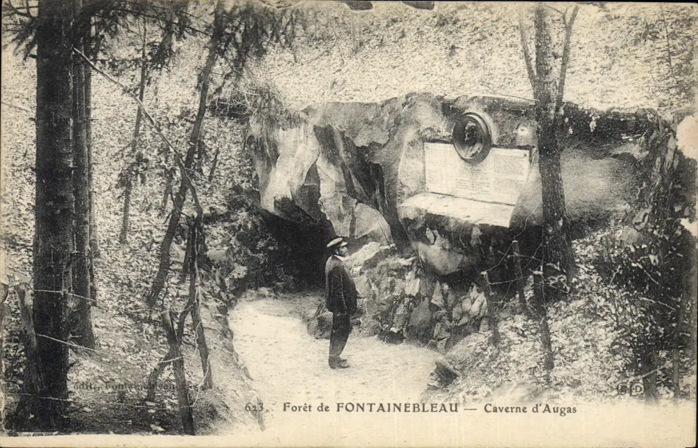 Wald von FONTAINEBLEAU — Höhle von Augas — Verlag Pontchâteau, Nr. 623 - Vorderseite