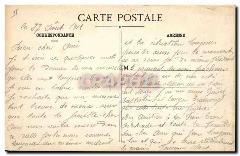 Metz - Neue Fontänen und Rathaus — Maison des Magasins Réunis, Verlag, Nancy - Rückseite
